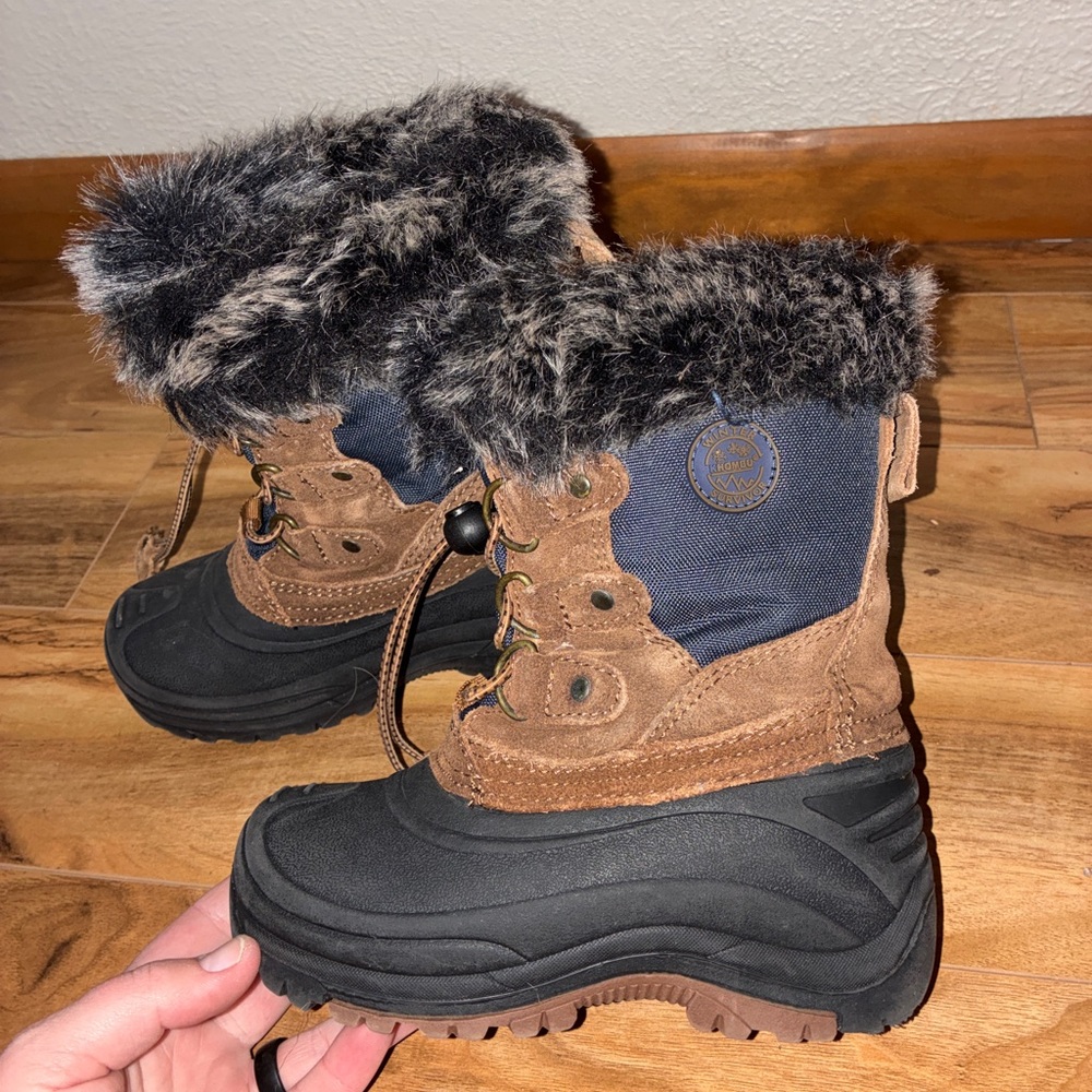 Khombu Faux Fur-Lined Winter Boots - little kid size 12